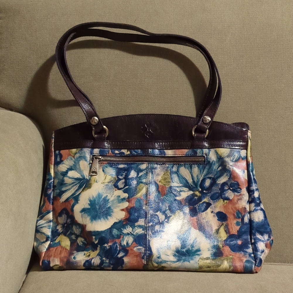 Patricia Nash Poppy tote Blu Clay floral
